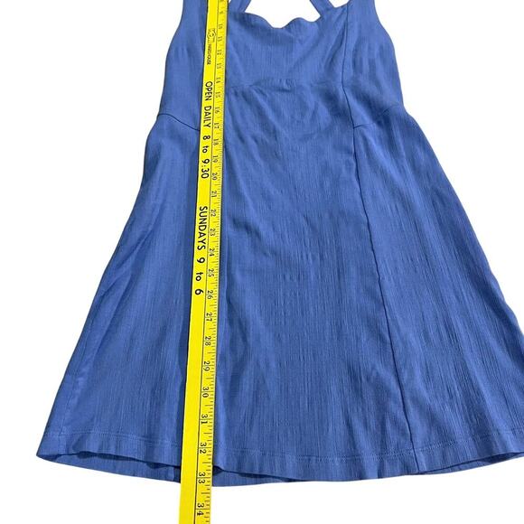 Free People FP Intimately Dusty Blue Mini Dress Tank Straps Size Small Open Back - Picture 4 of 4